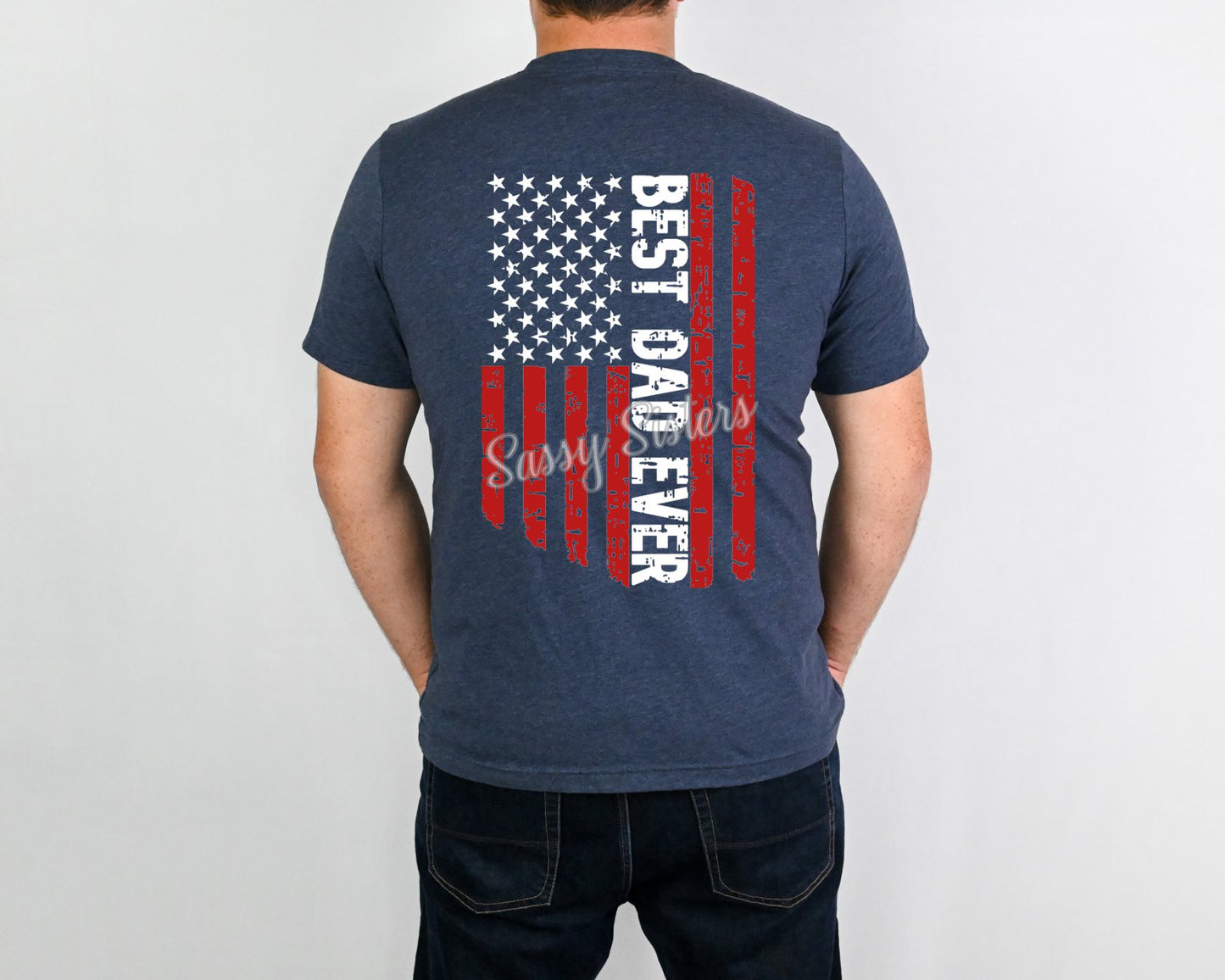 BEST DAD EVER FLAG - TRANSFER