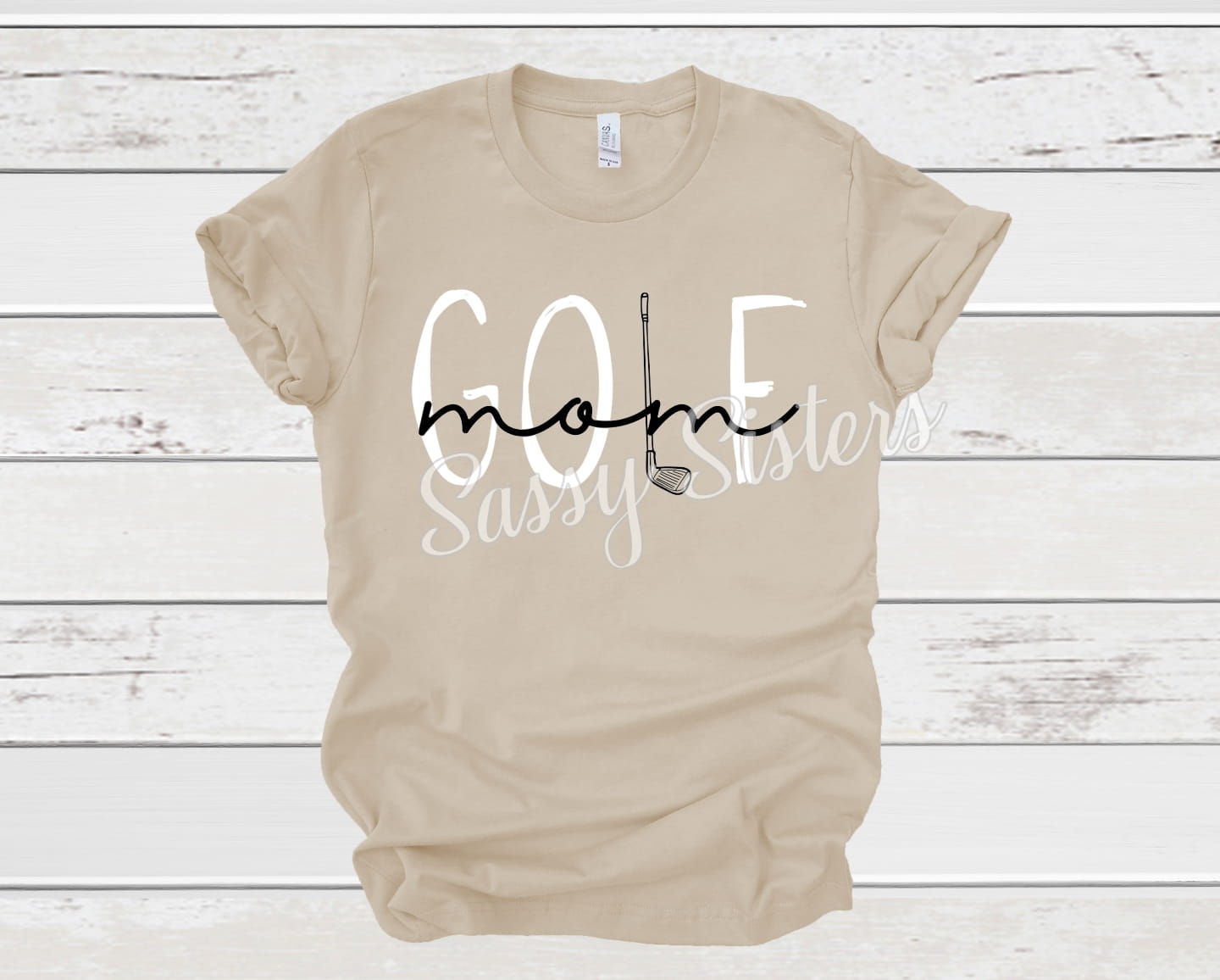 GOLF MOM (BLACK AND WHITE) - TRANSFER