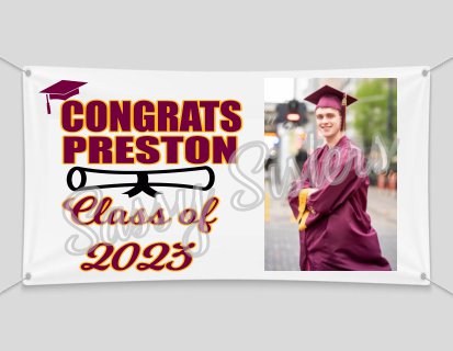 CUSTOM GRADUATION BANNER