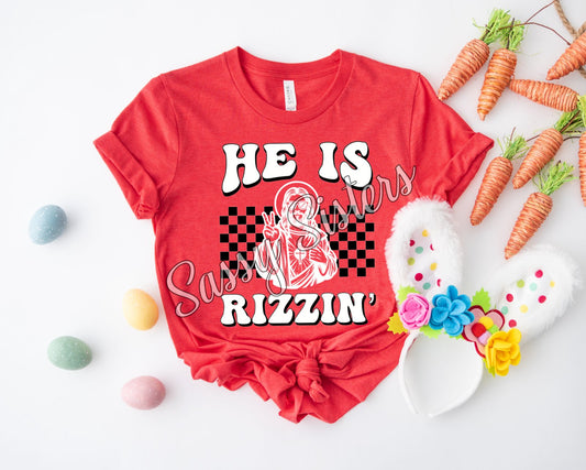 HE IS RIZZEN CHECKERED - TRANSFER