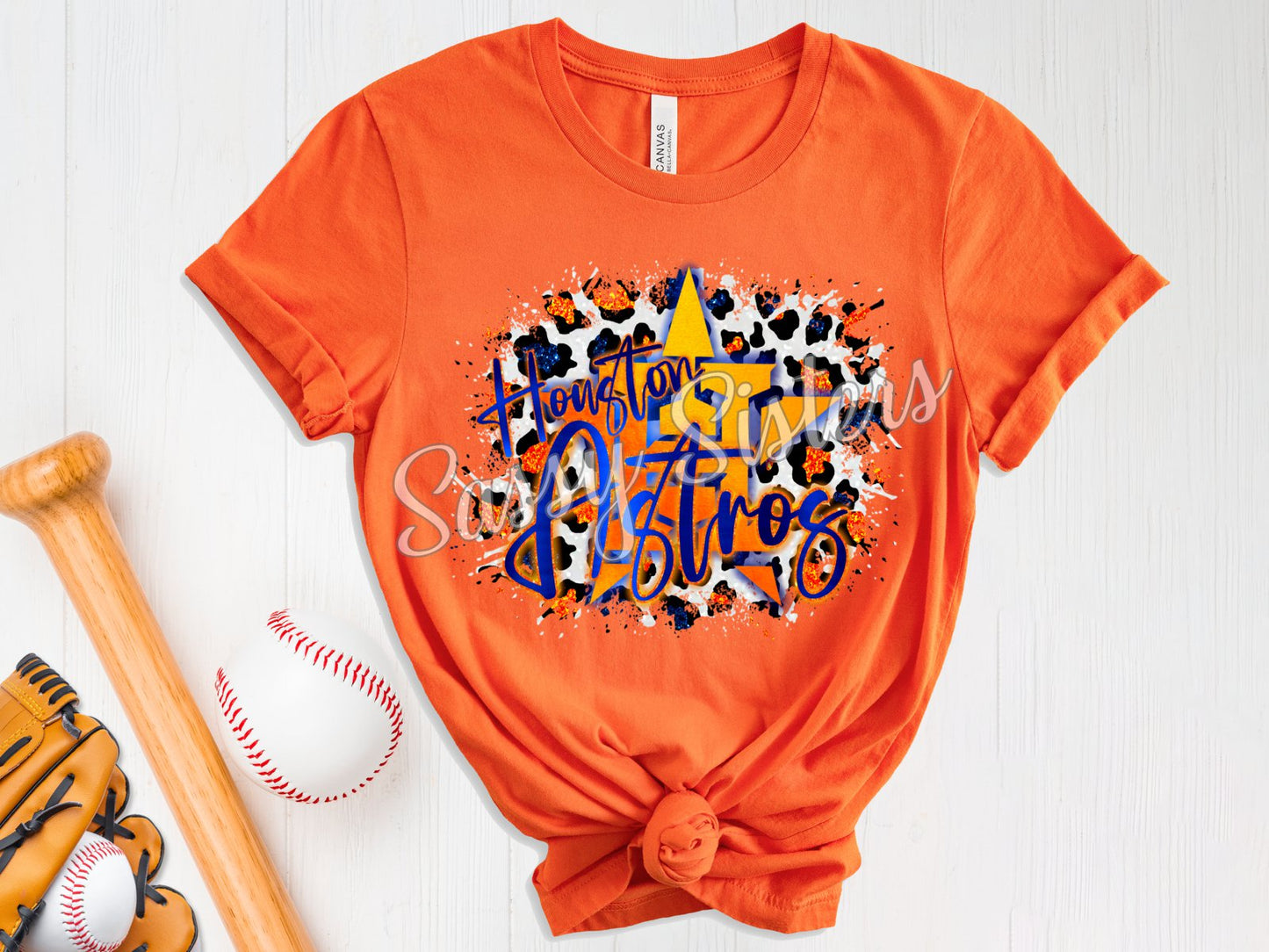 H*USTON ASTR*S LEOPARD SPLATTER - TRANSFER