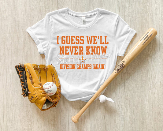 I GUESS WE'LL NEVER KNOW - TRANSFER