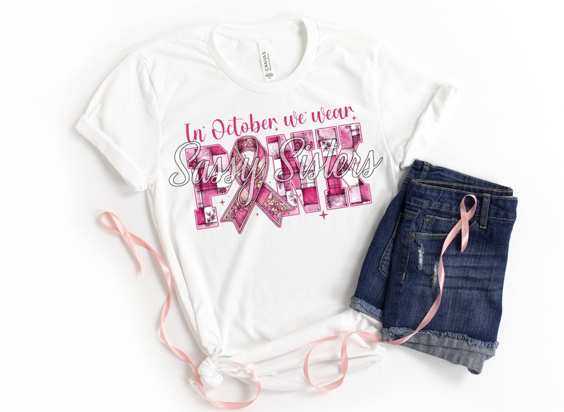 IN OCTOBER WE WEAR PINK PATCHWORK