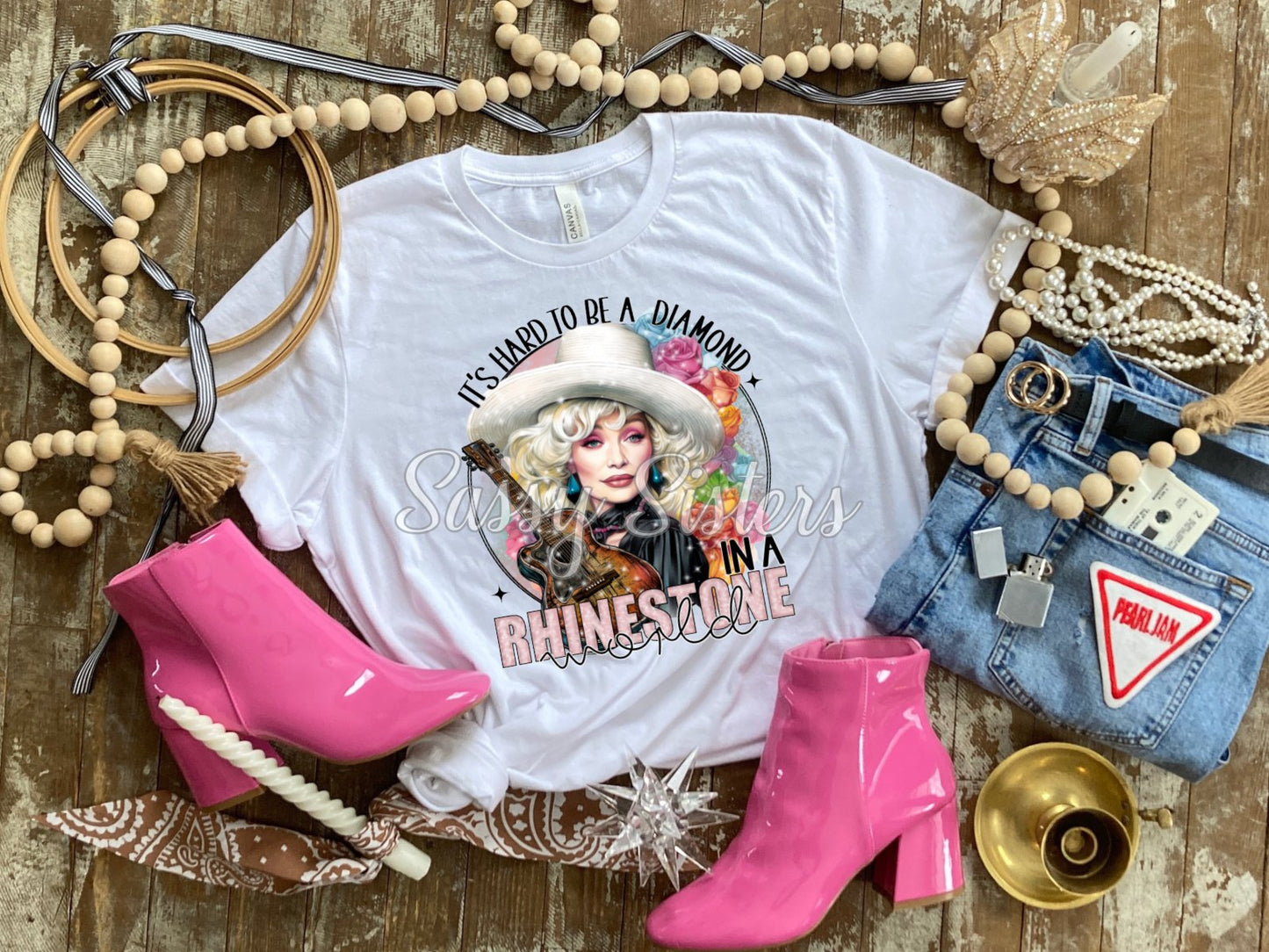IT'S HARD TO BE A DIAMOND IN A RHINESTONE WORLD - TRANSFER