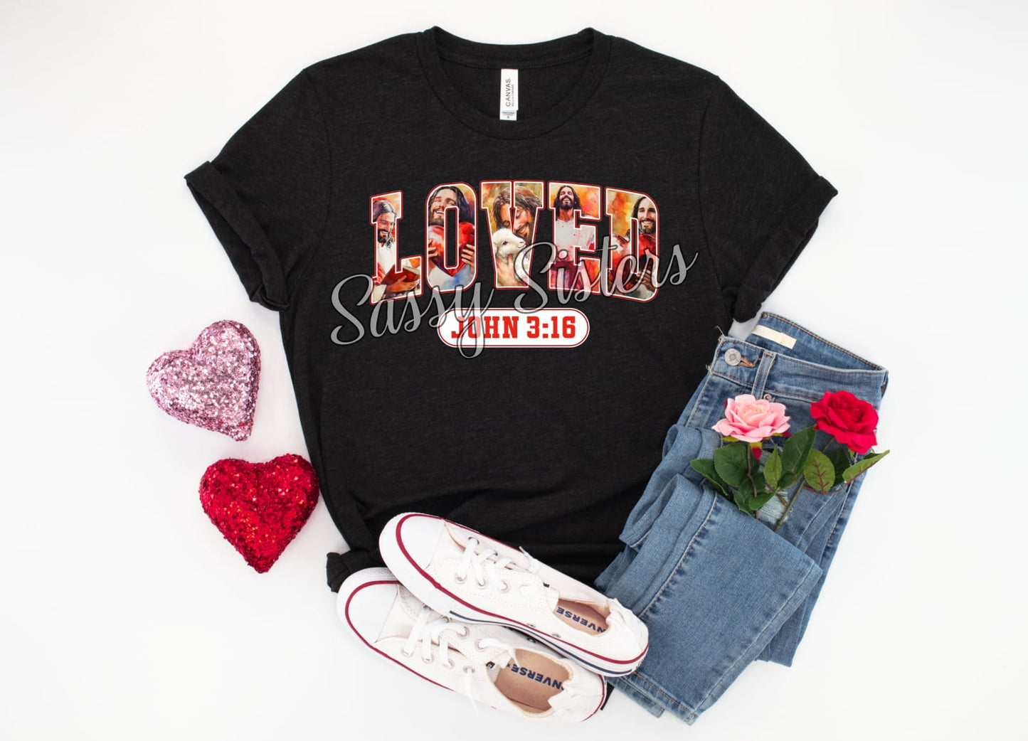 LOVED JOHN 3:16 - VARSITY - TRANSFER