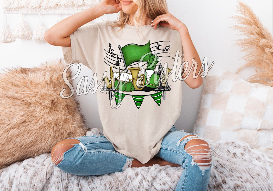 MARCHING BAND FLAGS-GREEN