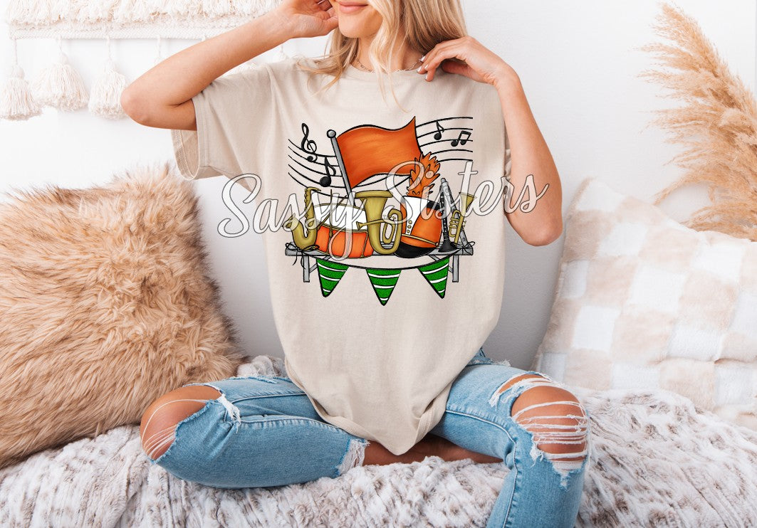 MARCHING BAND FLAGS- ORANGE