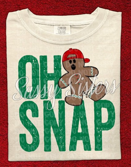 OH SNAP PREPPY GINGERBREAD- BOY
