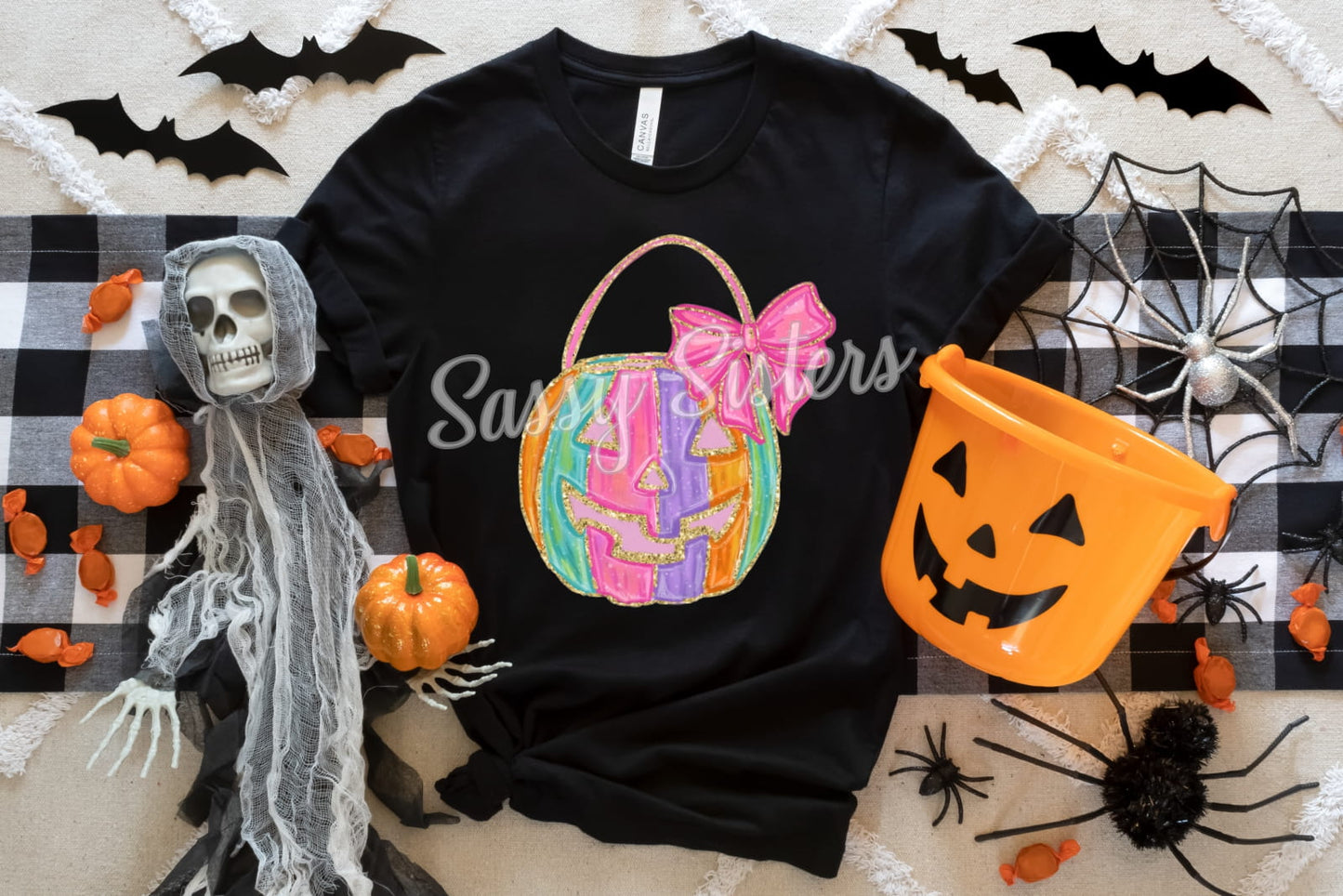 PASTEL HALLOWEEN BUCKET - TRANSFER