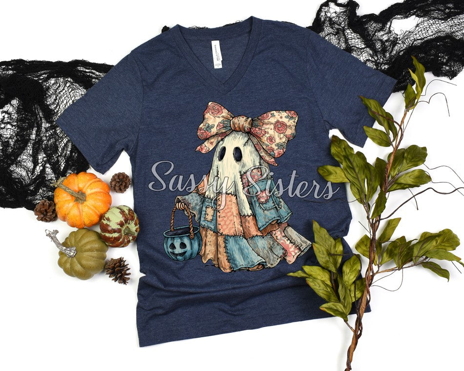 PATCHWORK FLORAL GHOST