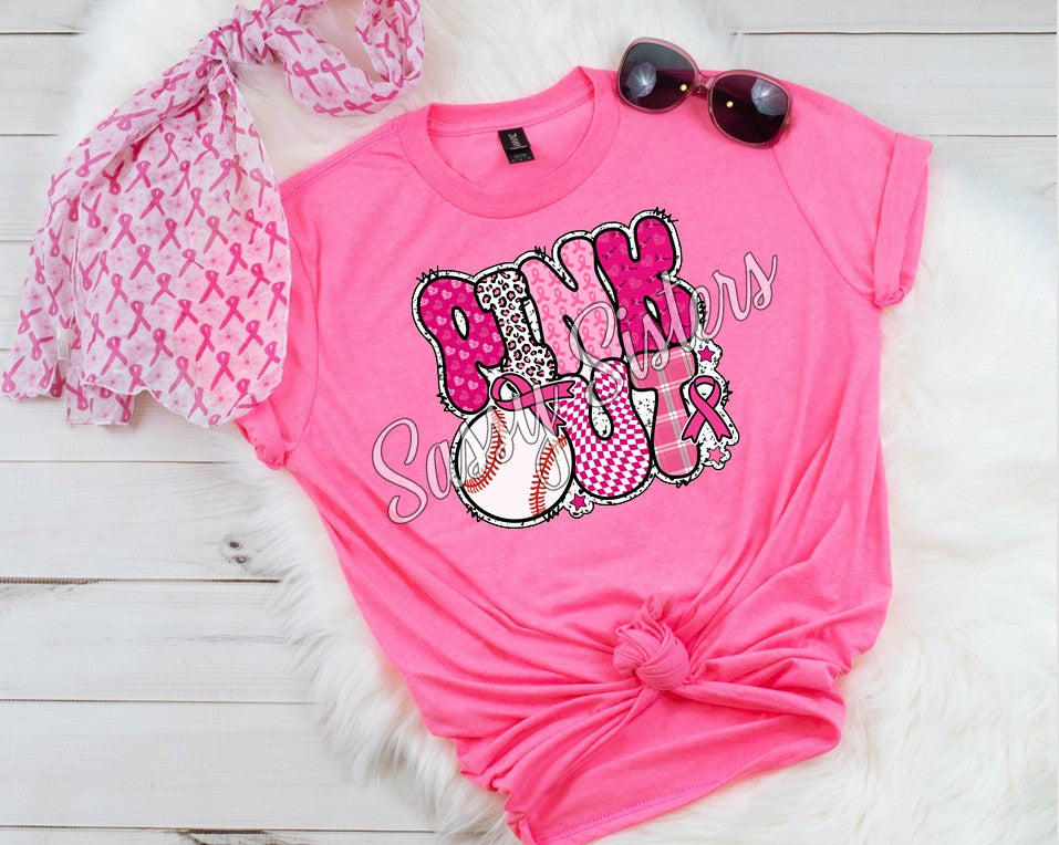 PINK OUT BASEBALL