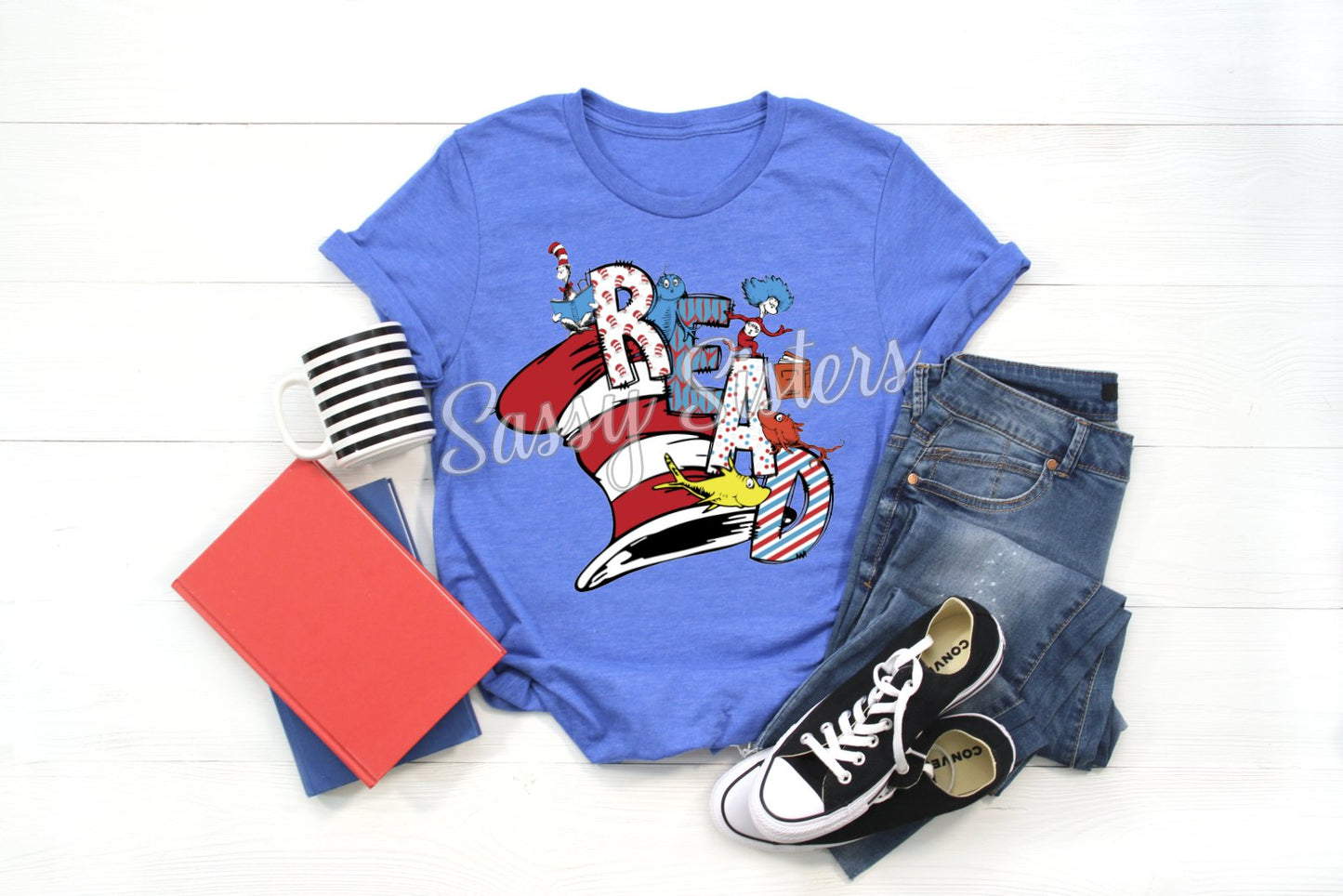 READ RED WHITE HAT - TRANSFER