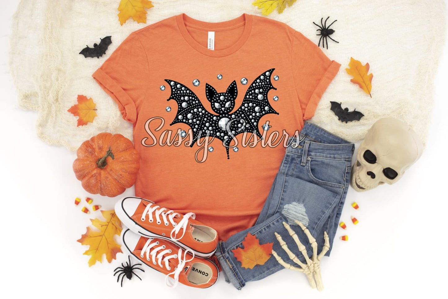 RHINESTONE BAT - TRANSFER