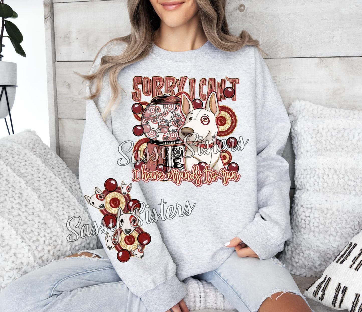 SORRY I CAN'T I HAVE ERRANDS TO RUN - TARGET (OPTIONAL SLEEVE) - TRANSFER