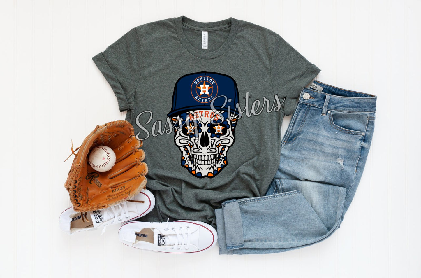 SUGAR SKULL WITH CAP - TRANSFER