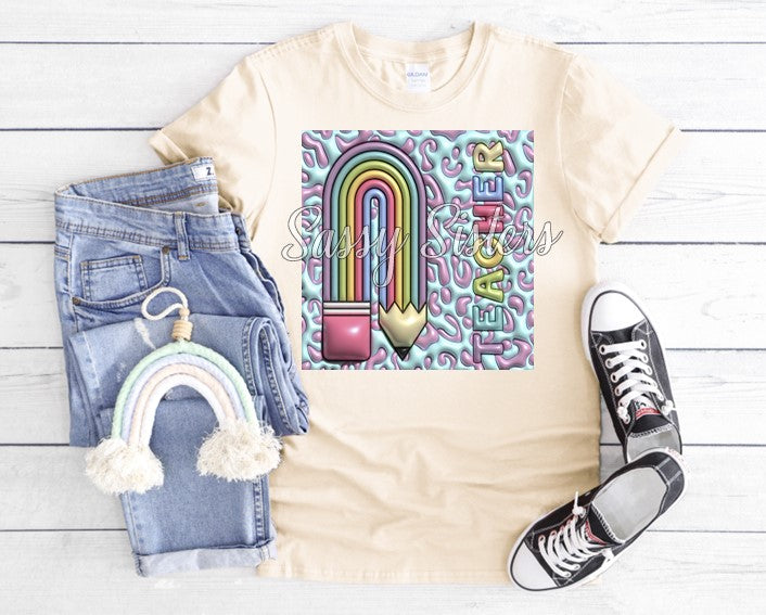 TEACHER PUFF RAINBOW