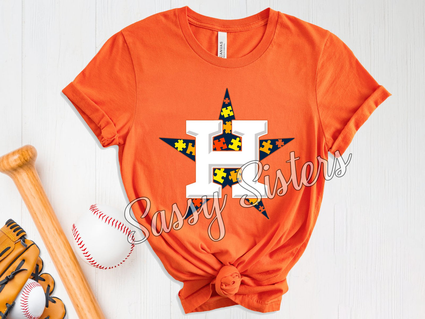 ASTR*S AUTISM AWARENESS ORANGE NO WORDS - TRANSFER