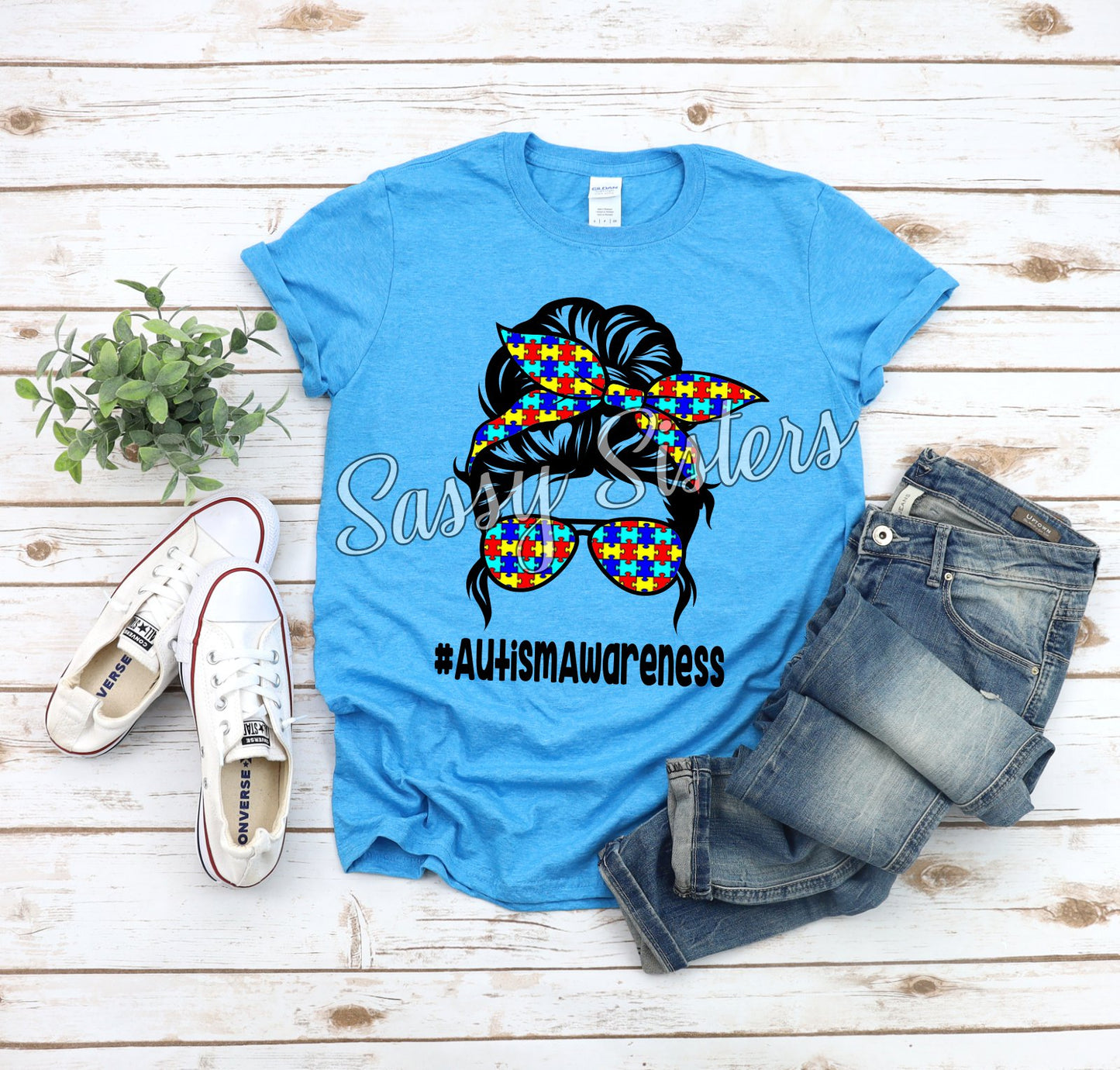 AUTISM MESSY BUN - TRANSFER