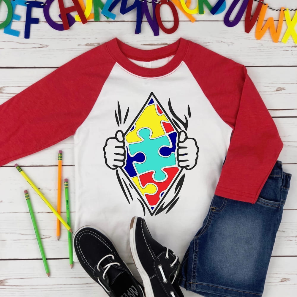 AUTISM SHIRT RIP - TRANSFER