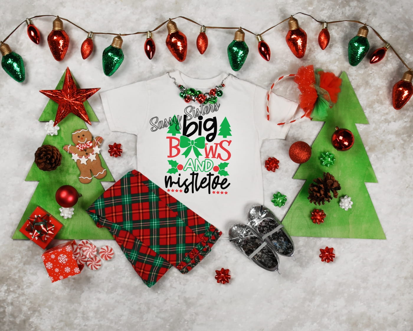 BIG BOWS AND MISTLETOE-TRANSFER