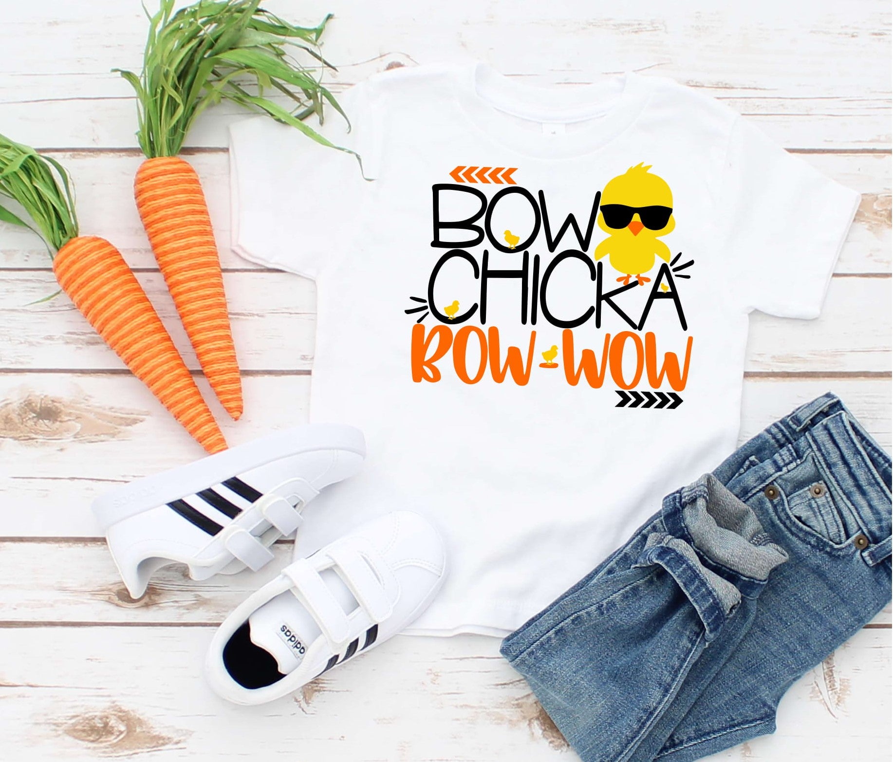 BOW CHICKA BOW WOW - TRANSFER - Sassy Sisters