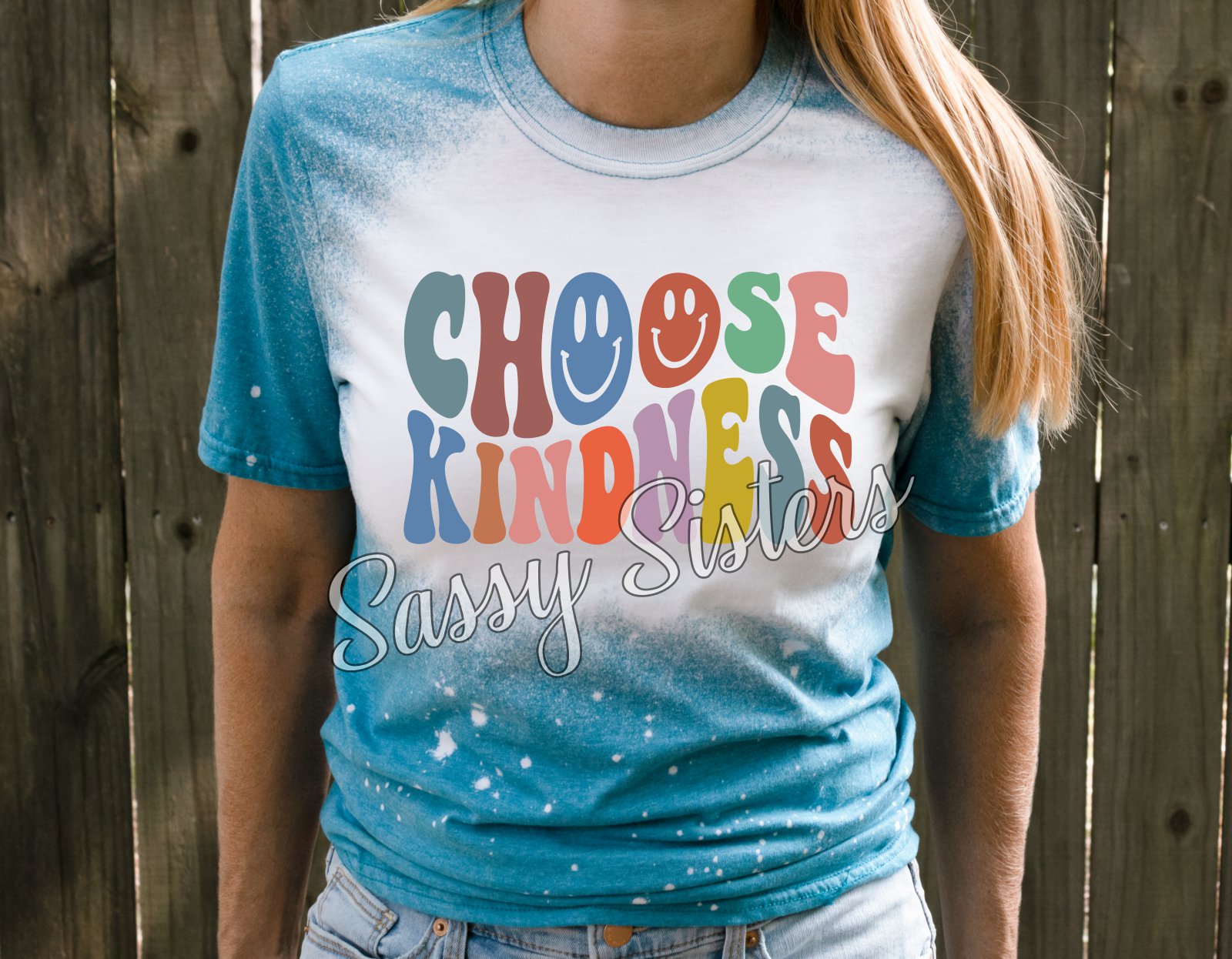 Choose Kindness Wavy Transfer Sassy Sisters