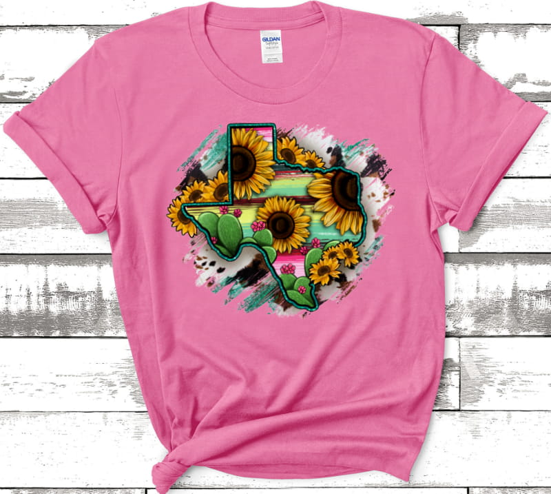 FUNKY BRUSH STROKE TEXAS - TRANSFER