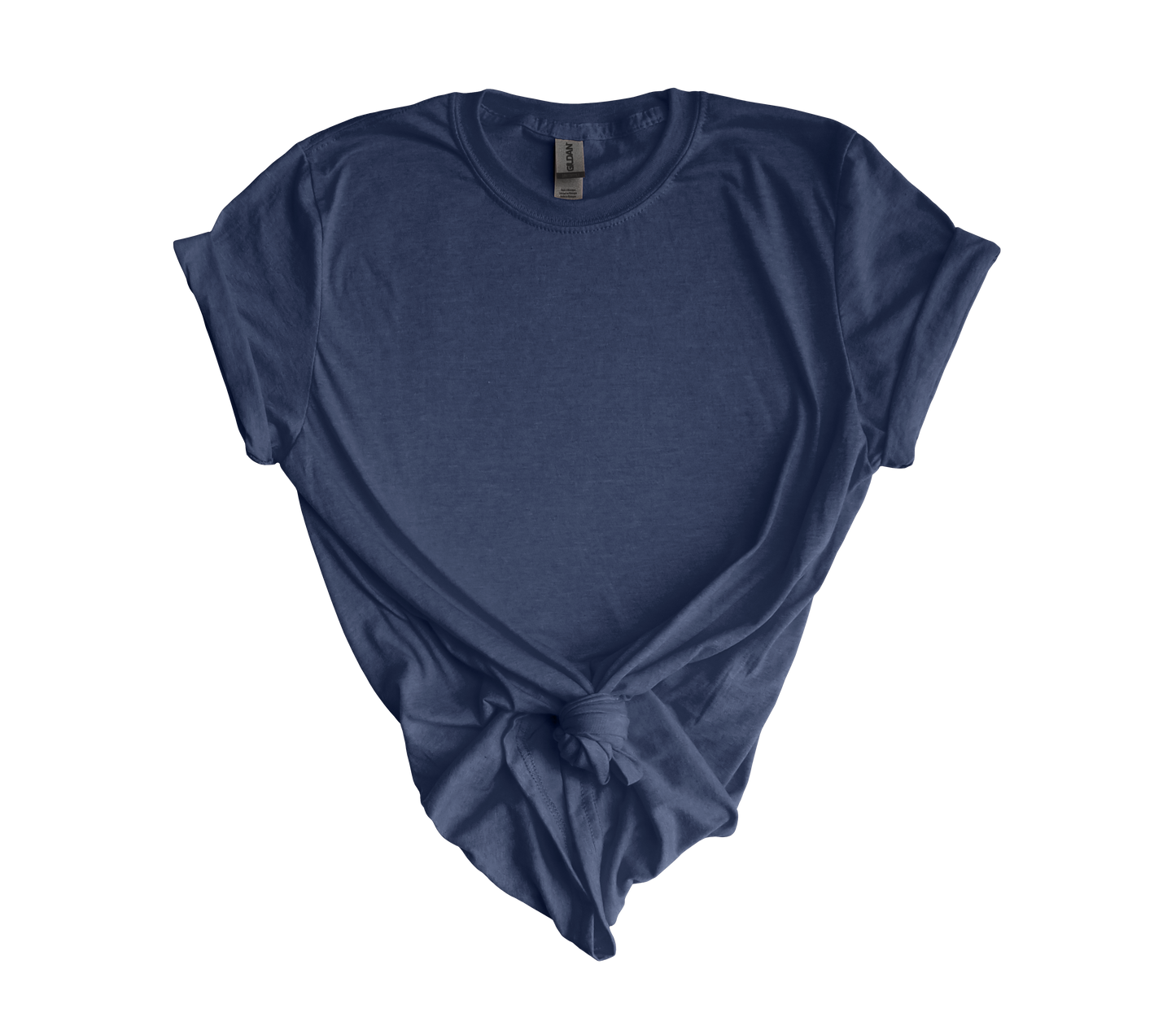ADULT GILDAN HEATHER NAVY-SHORT SLEEVE T-SHIRT