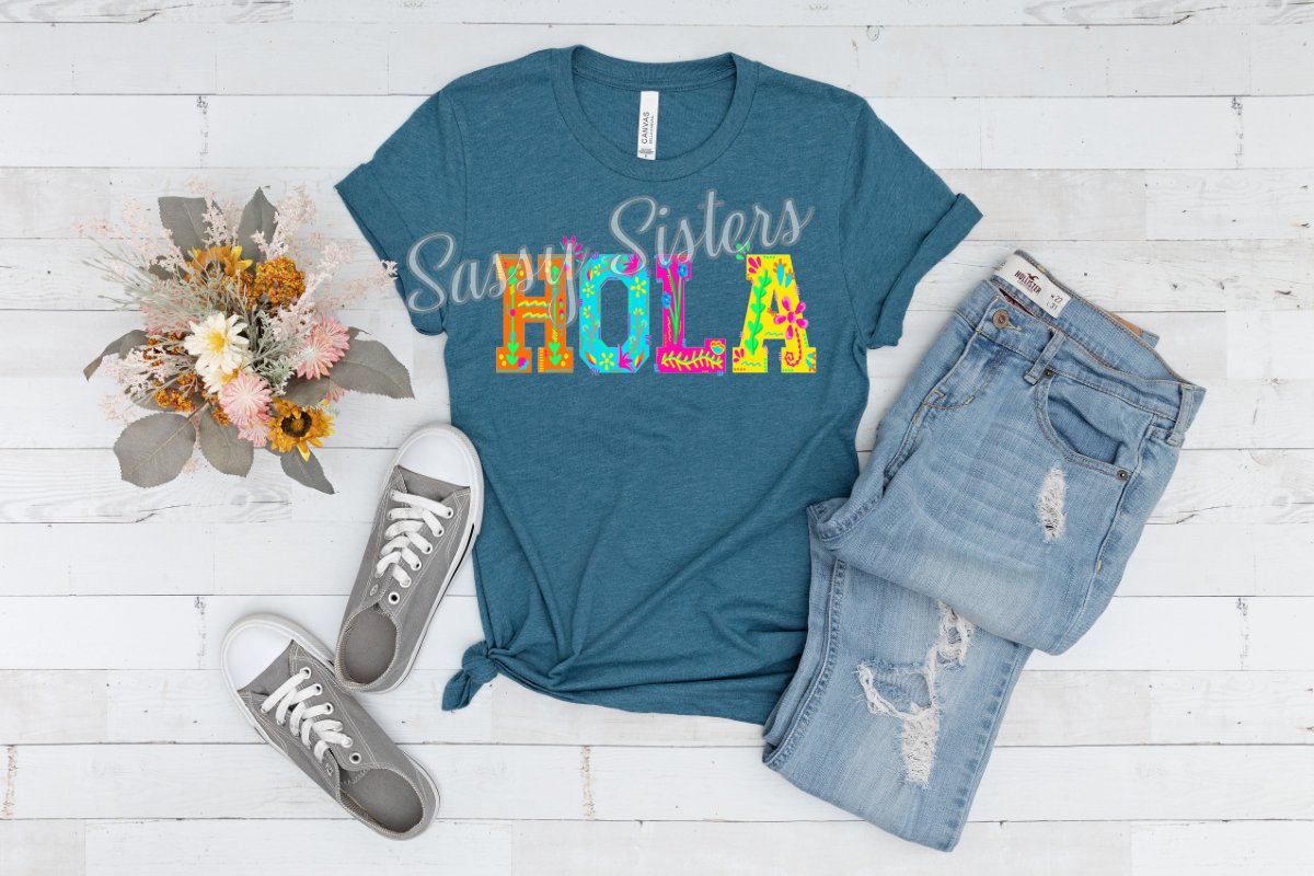 HOLA FLORAL - TRANSFER