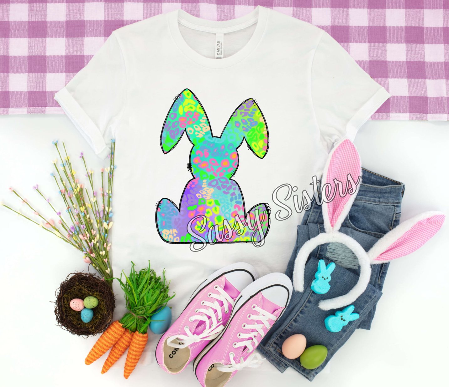 NEON CHEETAH BUNNY - TRANSFER