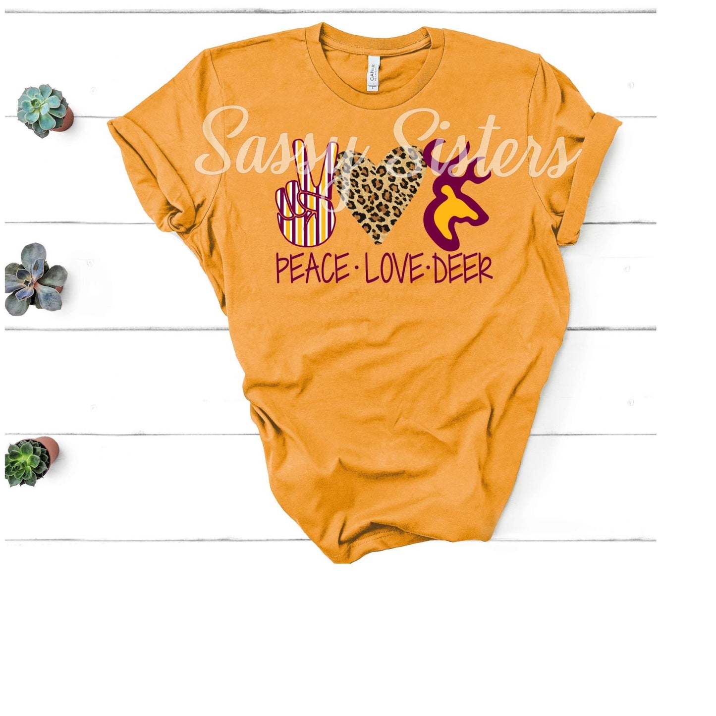 PEACE LOVE DEER - TRANSFER