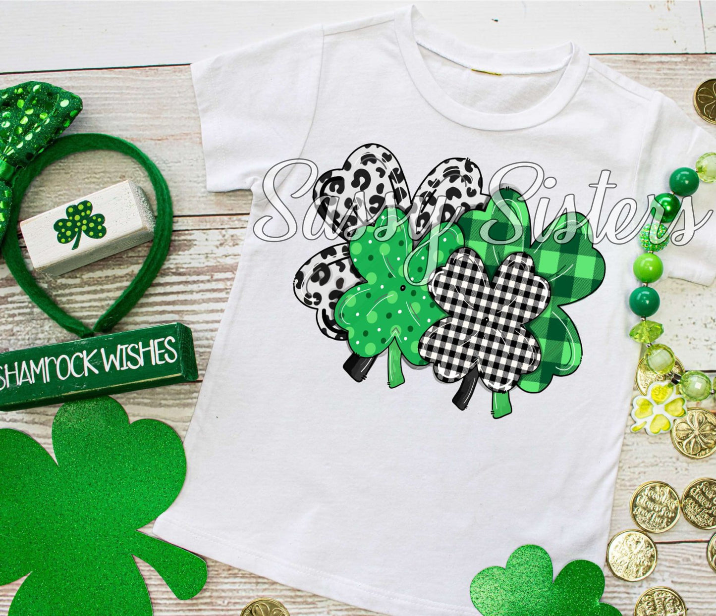 QUAD SHAMROCKS - TRANSFER