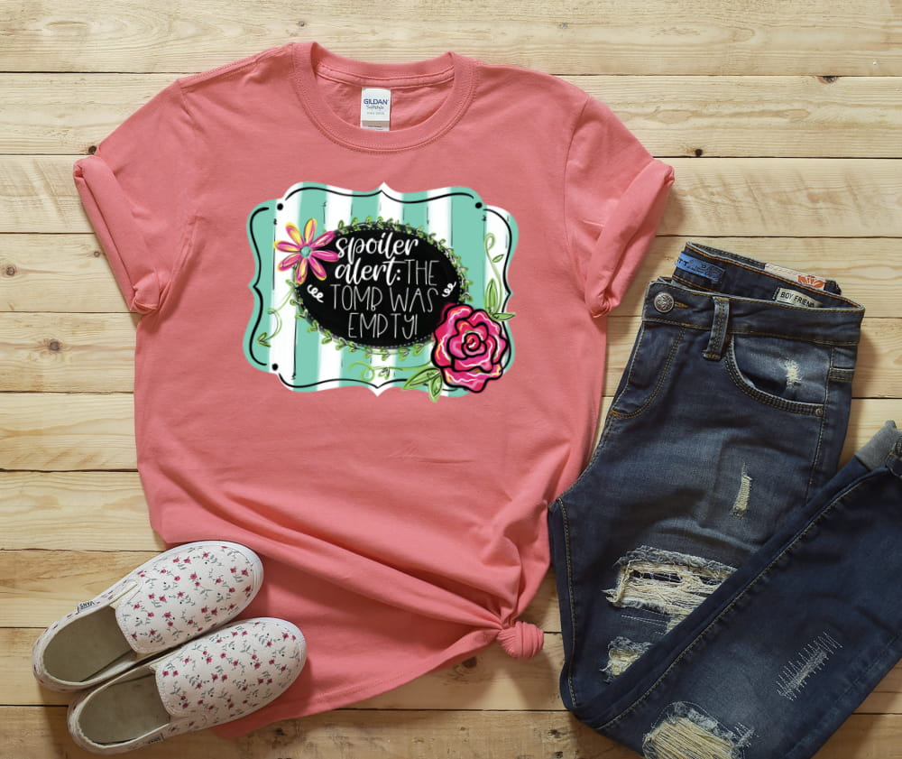 SPOILER ALERT FLORAL - TRANSFER