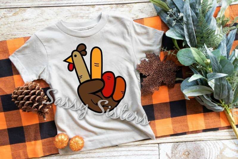 TURKEY PEACE SIGN - TRANSFER