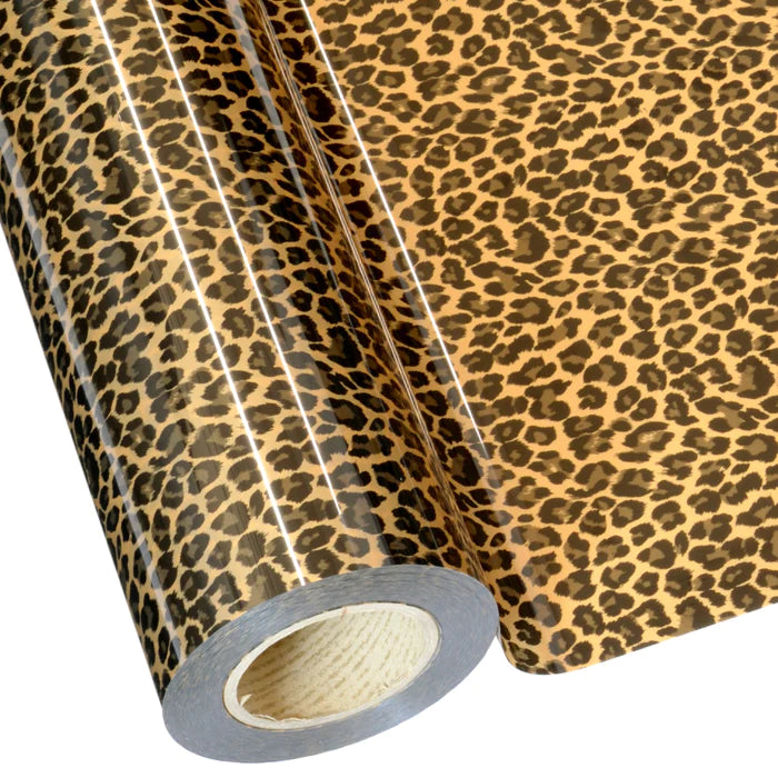 GOLD LEOPARD - HEAT TRANSFER VINYL/FOIL