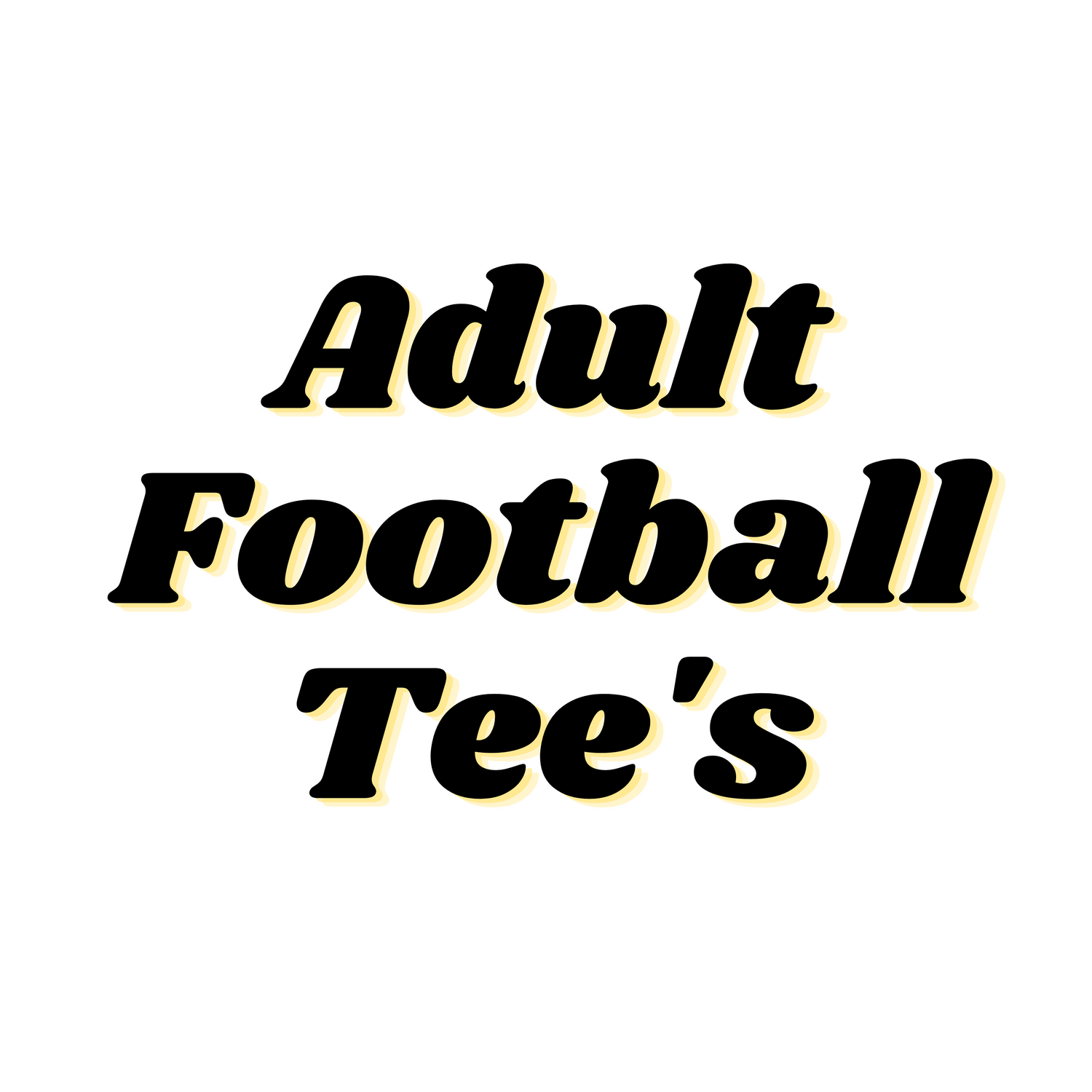 Adult Football Tees