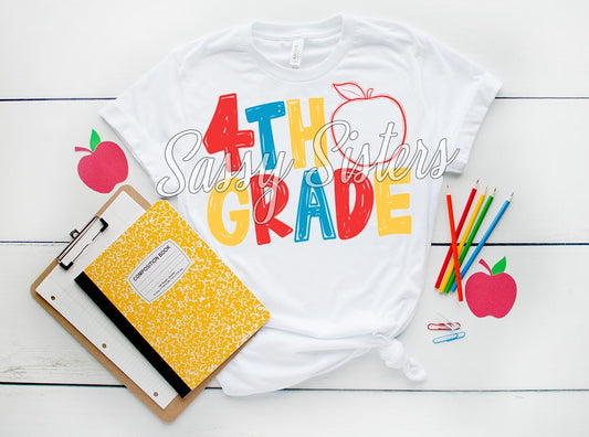 BACK TO SCHOOL APPLE-4TH