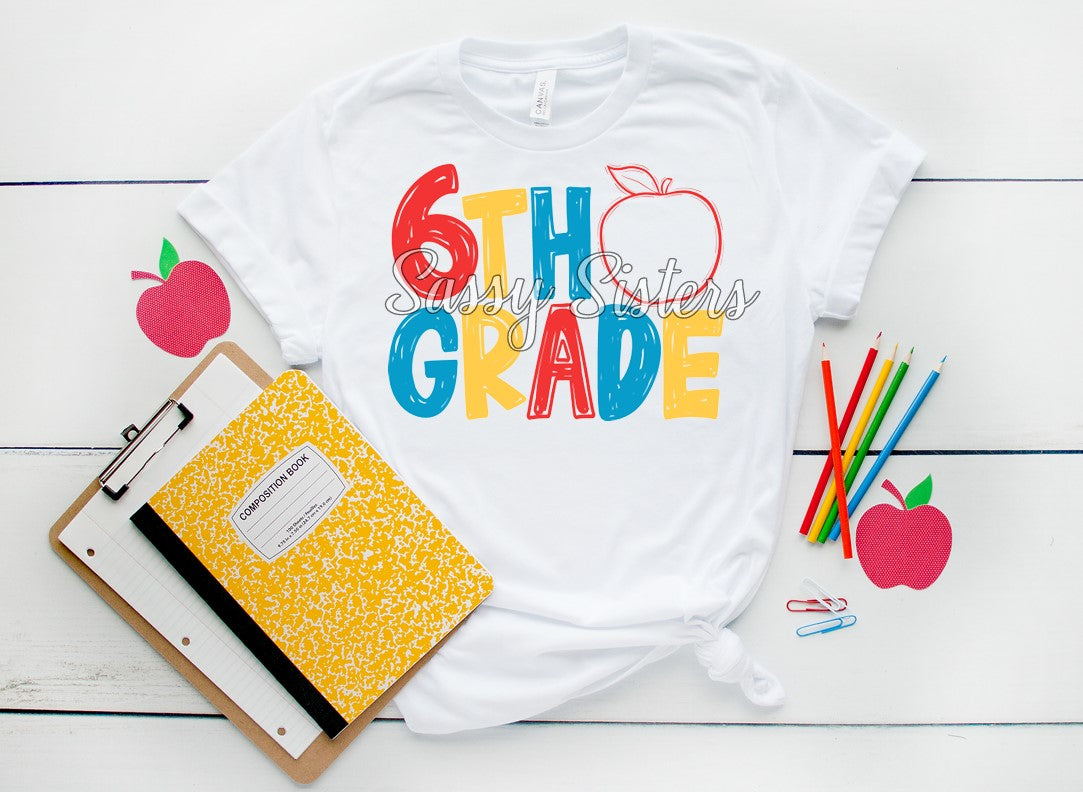 BACK TO SCHOOL APPLE-6TH