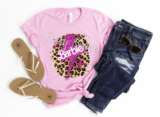 BARBIE CHEETAH LIGHTNING BOLT - TRANSFER