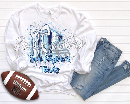 BRUSHSTROKE SPLATTER FOOTBALL HELMET-SAM RAYBURN