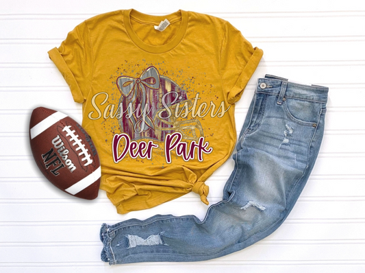 BRUSHSTROKE SPLATTER FOOTBALL HELMET-DEER PARK