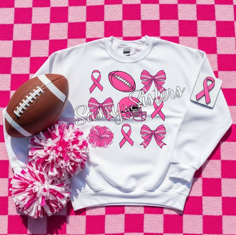 CHEER FOR THE CURE COQUETTE BOW