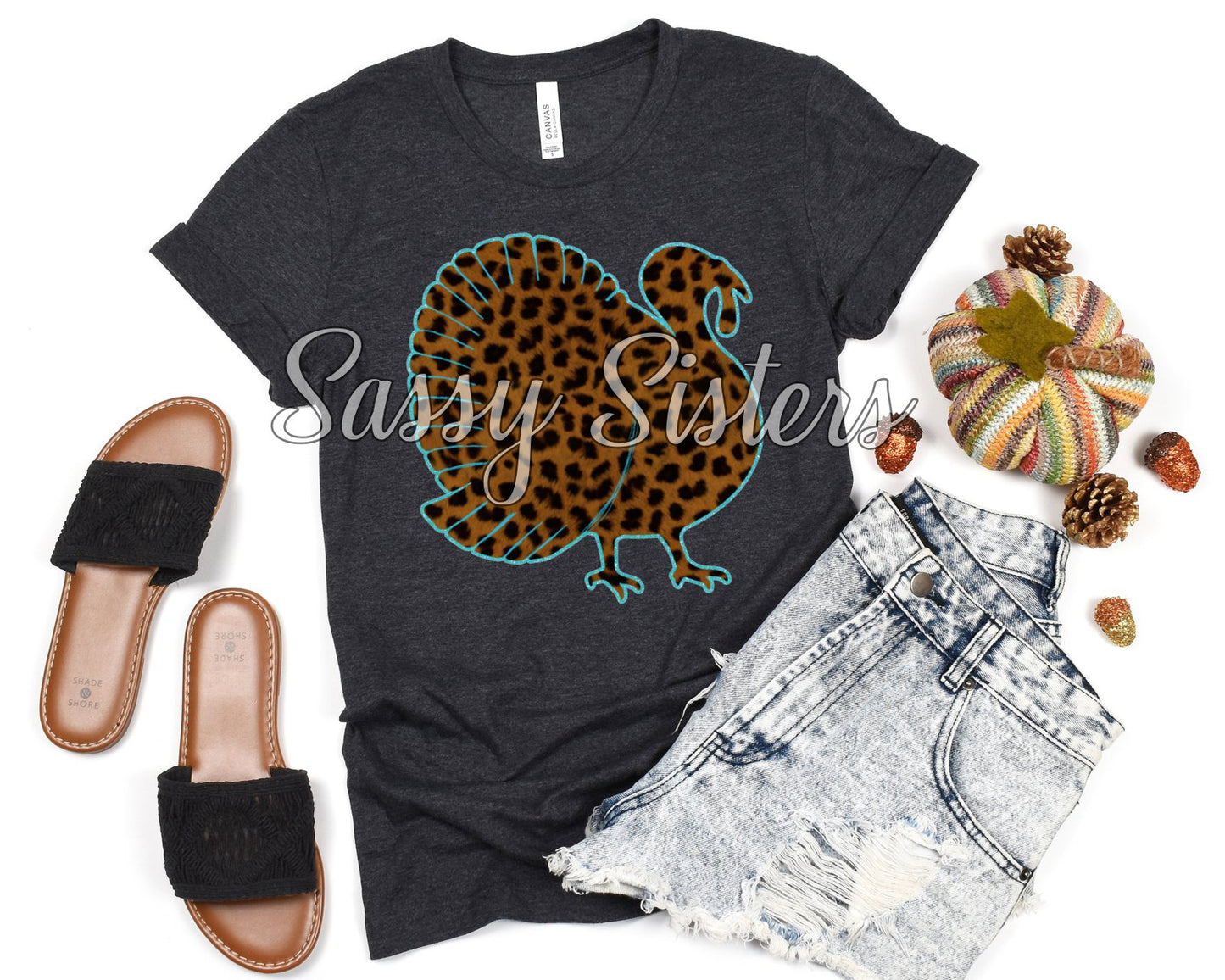 CHEETAH TEAL TURKEY - TRANSFER