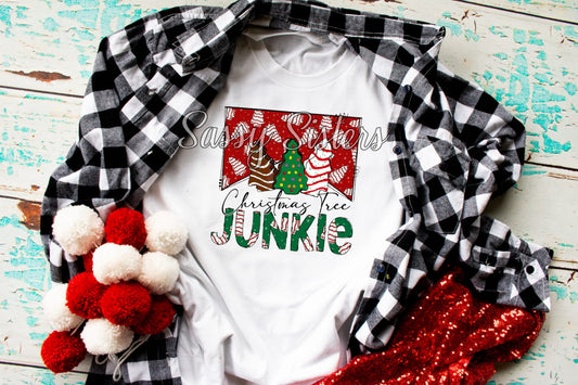 CHRISTMAS TREE JUNKIE - TRANSFER