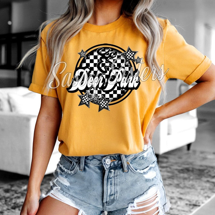 DEER PARK CHECKERED STAR CIRCLE