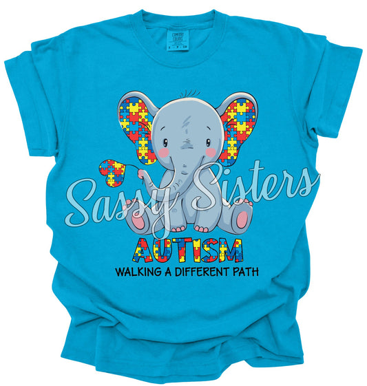 AUTISM ELEPHANT - WALKING A DIFFERENT PATH - TRANSFER