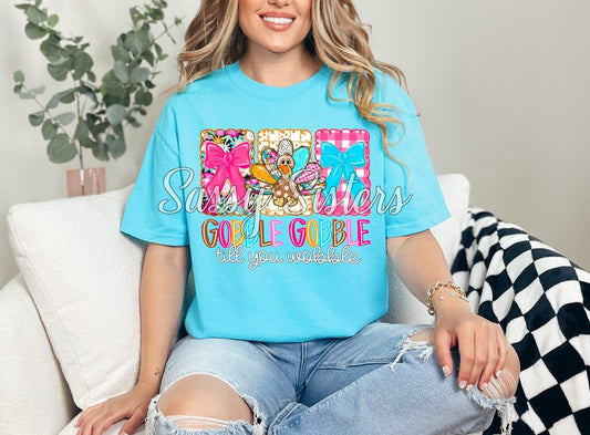 GOBBLE GOBBLE TILL YOU WOBBLE-TRIO FRAME