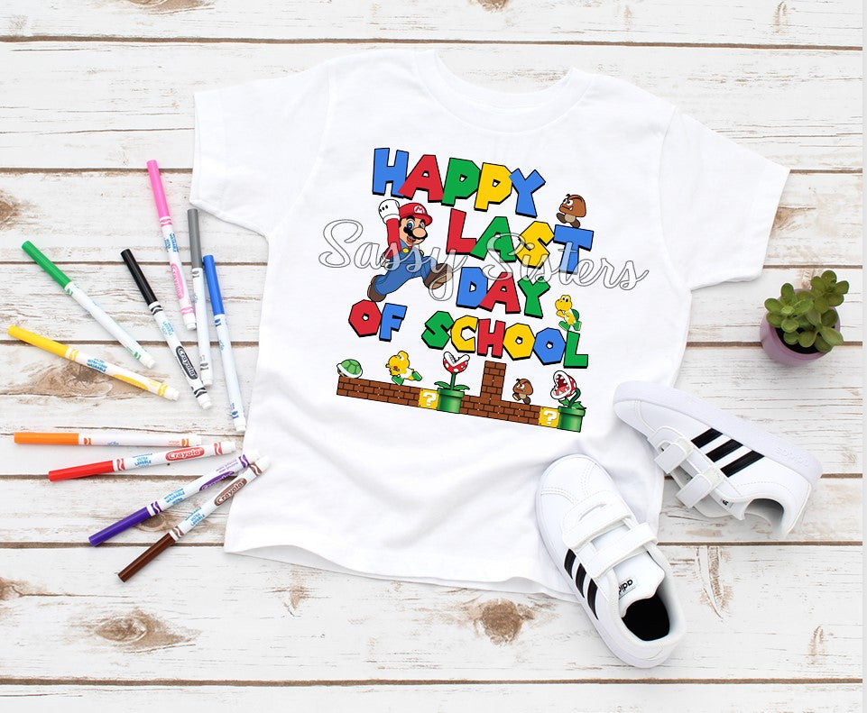 HAPPY LAST DAY OF SCHOOL MARIO