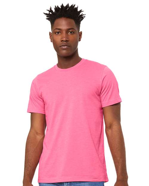 BELLA + CANVAS - Unisex Jersey Tee - HEATHER CHARITY PINK