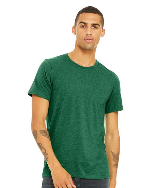 BELLA + CANVAS - Unisex Jersey Tee - HEATHER GRASS GREEN